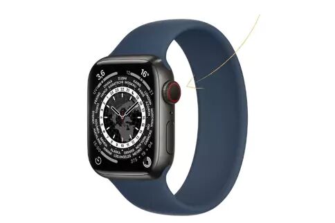 montre connectee bouton